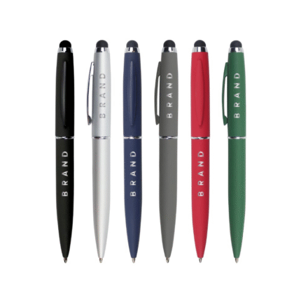 Stylus Metal Pens Rubberized & Twist-action